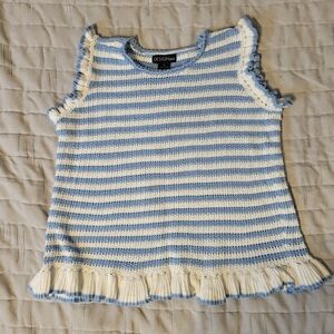 Design 365 Women's Striped Knit Sweater Vest